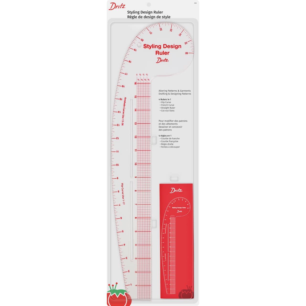 Dritz® Clear Curved & Straight Edge Styling Design Ruler